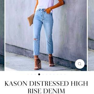 Vici Kason Distressed High Rise Jeans